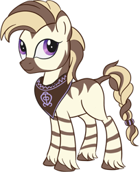 Size: 682x835 | Tagged: safe, artist:thebowtieone, imported from derpibooru, oc, oc only, pony, zebra, braid, simple background, solo, transparent background, unshorn fetlocks