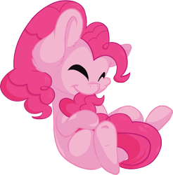 Size: 947x963 | Tagged: safe, artist:cutepencilcase, edit, editor:wcctnoam, imported from derpibooru, pinkie pie, biting, cute, diapinkes, eyes closed, hug, simple background, solo, tail bite, tail hug, transparent background, vector