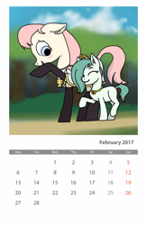 Size: 1600x2450 | Tagged: safe, edit, imported from derpibooru, oc, oc only, oc:emerald jewel, oc:hope blossoms, pony, colt quest, adult, blushing, calendar, child, clothes, colt, cute, female, femboy, foal, male, mare, nuzzling, photofunia, text