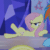 Size: 336x336 | Tagged: safe, edit, edited screencap, imported from derpibooru, screencap, applejack, fluttershy, rainbow dash, changeling, pony, to where and back again, angry, animated, chair, cropped, disguise, disguised changeling, fake applejack, fake fluttershy, fake rainbow dash, gif, grumpy, leg twitch, solo focus