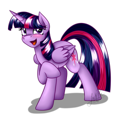 Size: 1250x1150 | Tagged: safe, artist:jack-pie, imported from derpibooru, twilight sparkle, alicorn, pony, blushing, cute, female, mare, open mouth, signature, solo, twiabetes, twilight sparkle (alicorn)