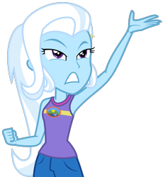 Size: 2700x2941 | Tagged: safe, artist:sketchmcreations, imported from derpibooru, trixie, equestria girls, legend of everfree, armpits, female, gritted teeth, raised arm, simple background, solo, transparent background, vector