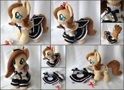 Size: 2346x1704 | Tagged: safe, artist:burgunzik, imported from derpibooru, oc, oc only, oc:jane, pegasus, pony, clothes, female, irl, maid, mare, photo, plushie, solo