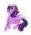 Size: 2200x2426 | Tagged: safe, artist:miss-cats, imported from derpibooru, twilight sparkle, alicorn, pony, bow, candy, candy cane, female, food, hair bow, mouth hold, one eye closed, prone, red nose, simple background, solo, twilight sparkle (alicorn), white background, wink