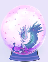 Size: 700x900 | Tagged: safe, artist:misochikin, imported from derpibooru, sci-twi, twilight sparkle, equestria girls, legend of everfree, female, midnight sparkle, pixiv, snow globe, solo