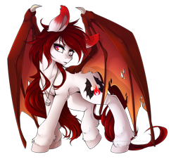 Size: 900x813 | Tagged: safe, artist:ginjallegra, imported from derpibooru, oc, oc only, oc:enya kir fire, bat pony, pony, female, mare, simple background, solo, transparent background