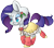 Size: 5074x4505 | Tagged: safe, artist:cutepencilcase, imported from derpibooru, rarity, pony, absurd resolution, christmas, cloak, clothes, cute, eyeshadow, female, holly, lidded eyes, makeup, raribetes, smiling, solo, stockings