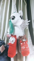Size: 540x960 | Tagged: safe, imported from derpibooru, princess celestia, build-a-bear, clothes, irl, photo, plushie, socks