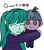 Size: 1080x1224 | Tagged: safe, imported from derpibooru, cold forecast, quark fusion, equestria girls, friendship games, background human, cold fusion, doll, heart, one sided shipping, quarkcast, shipping, sweatdrop, toy