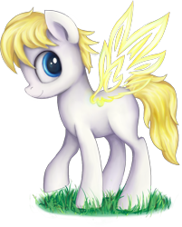 Size: 1052x1311 | Tagged: safe, artist:thebowtieone, imported from derpibooru, oc, oc only, oc:twilight glory, pony, artificial wings, augmented, female, grass, magic, magic wings, mare, simple background, solo, transparent background, wings