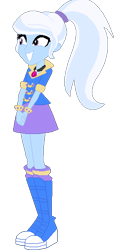 Size: 261x528 | Tagged: safe, artist:cleofine123, artist:selenaede, imported from derpibooru, trixie, equestria girls, alternate hairstyle, base used, clothes swap, female, solo