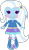 Size: 1024x1784 | Tagged: safe, artist:ra1nb0wk1tty, imported from derpibooru, trixie, equestria girls, blush sticker, blushing, button eyes, cute, diatrixes, doll, female, lalaloopsy, simple background, smiling, solo, toy, transparent background