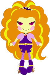 Size: 1024x1541 | Tagged: safe, artist:ra1nb0wk1tty, imported from derpibooru, adagio dazzle, equestria girls, adoragio, button eyes, cute, doll, evil grin, female, grin, lalaloopsy, simple background, smiling, solo, toy, transparent background
