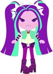 Size: 1024x1404 | Tagged: safe, artist:ra1nb0wk1tty, imported from derpibooru, aria blaze, equestria girls, angry, ariabetes, button eyes, cute, doll, female, frown, grumpy, i'm not cute, lalaloopsy, madorable, simple background, solo, toy, transparent background, tsundaria, unhappy, upset