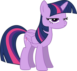 Size: 3712x3420 | Tagged: safe, artist:tomfraggle, imported from derpibooru, twilight sparkle, alicorn, pony, female, folded wings, mare, simple background, solo, transparent background, twilight sparkle (alicorn), unamused, vector