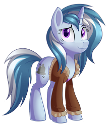 Size: 701x810 | Tagged: safe, artist:thegamblehorse, imported from derpibooru, oc, oc only, oc:avi, pony, unicorn, clothes, female, jacket, looking at you, mare, simple background, smiling, solo, transparent background