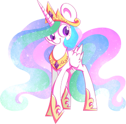 Size: 2400x2361 | Tagged: safe, artist:ekveviron, imported from derpibooru, princess celestia, pony, cute, cutelestia, female, looking at you, mare, simple background, smiling, solo, transparent background