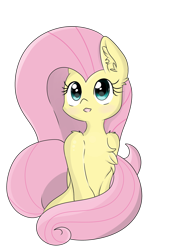 Size: 2456x3484 | Tagged: safe, artist:meowmavi, imported from derpibooru, fluttershy, pony, chest fluff, ear fluff, female, simple background, solo, transparent background