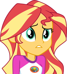 Size: 7000x7720 | Tagged: safe, artist:luckreza8, imported from derpibooru, sunset shimmer, equestria girls, legend of everfree, absurd resolution, clothes, female, simple background, solo, transparent background, vector, worried