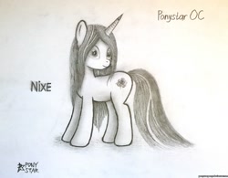 Size: 2401x1871 | Tagged: safe, artist:ponystarpony, imported from derpibooru, oc, oc only, oc:nixe, pony, unicorn, female, mare, solo, traditional art