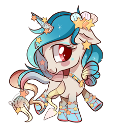 Size: 1000x1000 | Tagged: safe, artist:peachesandcreamated, imported from derpibooru, oc, oc only, oc:star shard, original species, chibi, dewlette, female, mare, simple background, solo, transparent background