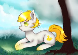 Size: 1562x1100 | Tagged: safe, artist:php23, deleted from derpibooru, imported from derpibooru, oc, oc only, earth pony, pony, prone, solo