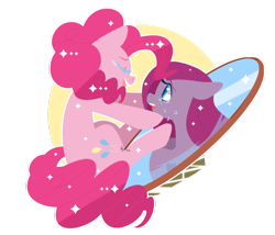 Size: 2644x2268 | Tagged: safe, artist:snow angel, imported from derpibooru, pinkie pie, duality, pinkamena diane pie, simple background, transparent background