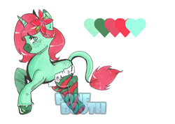 Size: 982x698 | Tagged: safe, artist:ponebooth, deleted from derpibooru, imported from derpibooru, oc, oc only, oc:poinsettia, pony, unicorn, clothes, female, mare, reference sheet, simple background, socks, solo, striped socks, transparent background, watermark