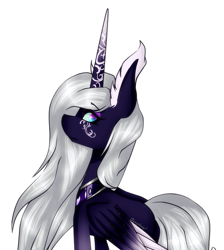 Size: 679x758 | Tagged: safe, artist:symphstudio, artist:xxmissteaxx, imported from derpibooru, princess luna, pony, alternate design, female, solo