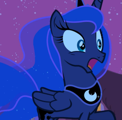 Size: 777x767 | Tagged: safe, imported from derpibooru, screencap, princess luna, alicorn, pony, luna eclipsed, cropped, female, mare, open mouth, solo