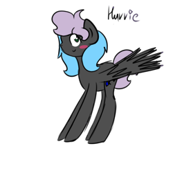 Size: 2500x2500 | Tagged: safe, anonymous artist, imported from derpibooru, oc, oc only, oc:hurricanestar, pegasus, pony, blushing, female, mare, signature, simple background, smiling, solo, transparent background