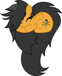 Size: 5868x7193 | Tagged: safe, artist:limedreaming, imported from derpibooru, oc, oc only, oc:thorn, pegasus, pony, absurd resolution, heart pony, prone, simple background, sleeping, solo, transparent background