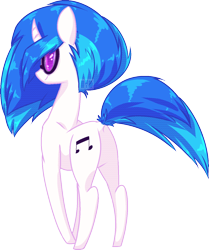 Size: 1127x1347 | Tagged: safe, artist:ogaraorcynder, imported from derpibooru, dj pon-3, vinyl scratch, pony, butt, curved horn, female, plot, rear view, simple background, smiling, solo, transparent background