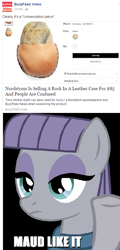 Size: 483x1007 | Tagged: safe, imported from derpibooru, maud pie, pony, buzzfeed, facebook, female, just rock things, obligatory pony, rock, rock pouch, screenshots, solo