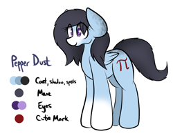 Size: 1280x1024 | Tagged: safe, artist:nom-sympony, imported from derpibooru, oc, oc only, oc:pepper dust, pegasus, reference sheet