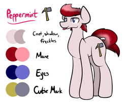 Size: 1280x1061 | Tagged: safe, artist:nom-sympony, imported from derpibooru, oc, oc only, oc:peppermint, pony, male, reference sheet, stallion, tongue out