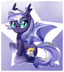 Size: 1024x1147 | Tagged: safe, artist:spookyle, imported from derpibooru, oc, oc only, bat pony, pony, solo, watermark