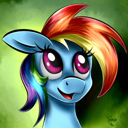 Size: 750x750 | Tagged: safe, artist:ferasor, imported from derpibooru, rainbow dash, pony, female, solo