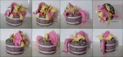 Size: 2588x1200 | Tagged: safe, artist:ltiachan, imported from derpibooru, fluttershy, bat pony, pony, flutterbat, photos, sculpture