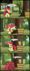 Size: 1488x3542 | Tagged: safe, artist:toxic-mario, imported from derpibooru, apple bloom, apple, bucket, comic, food, tree