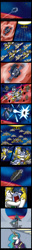 Size: 675x5200 | Tagged: safe, artist:niban-destikim, imported from derpibooru, princess celestia, twilight sparkle, bardock, comic, crossover, dragon ball, dragon ball z, freeza, frieza, royal guard