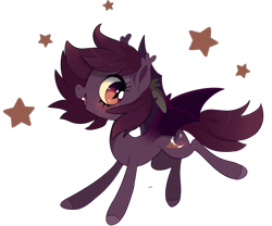 Size: 3600x3000 | Tagged: safe, artist:parfywarfy, imported from derpibooru, oc, oc only, oc:dusky skies, bat pony, pony, chibi, solo