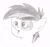 Size: 1993x1856 | Tagged: safe, artist:drchrisman, imported from derpibooru, pipsqueak, male, monochrome, open mouth, portrait, sketch, solo, traditional art