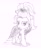 Size: 1892x2294 | Tagged: safe, artist:drchrisman, imported from derpibooru, applejack, earth pony, pony, alternate hairstyle, applejack is best facemaker, applejewel, clothes, dress, female, monochrome, sketch, solo, traditional art