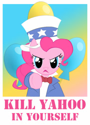 Size: 600x830 | Tagged: safe, imported from derpibooru, pinkie pie, poster, uncle sam