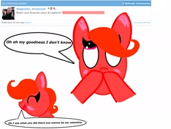 Size: 2048x1536 | Tagged: safe, artist:rihanna bell pepper, imported from derpibooru, oc, oc only, ask rihanna, embarrassed