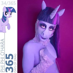 Size: 720x720 | Tagged: safe, artist:phi phi o'hara, imported from derpibooru, twilight sparkle, abomination, clothes, cosplay, costume, uncanny valley, wat, what has science done, what has the make-up done