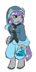 Size: 540x1073 | Tagged: safe, artist:brownie-bytes, imported from derpibooru, maud pie, anthro, clothes, crossover, female, final fantasy, geomancer, solo