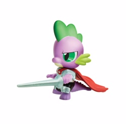 Size: 1593x1600 | Tagged: safe, imported from derpibooru, spike, armor, cape, clothes, costume, guardians of harmony, lance, male, solo, toy, weapon