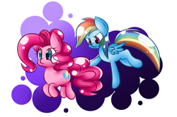 Size: 3032x2012 | Tagged: safe, artist:kikuthefoxofficial, imported from derpibooru, pinkie pie, rainbow dash